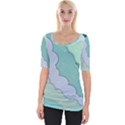 Winter Snow Mountains Nature Wide Neckline T-Shirt View1