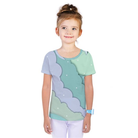 Winter Snow Mountains Nature Kids  One Piece T-shirt by Pakjumat