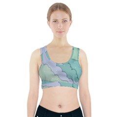 Winter Snow Mountains Nature Sports Bra With Pocket by Pakjumat