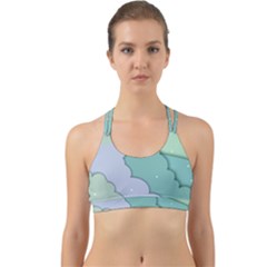 Winter Snow Mountains Nature Back Web Sports Bra by Pakjumat