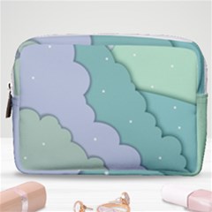 Winter Snow Mountains Nature Make Up Pouch (medium) by Pakjumat