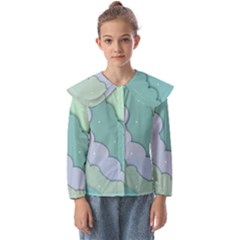 Winter Snow Mountains Nature Kids  Peter Pan Collar Blouse by Pakjumat