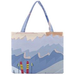 Winter Sports Ski Winter Snow Mini Tote Bag by Pakjumat