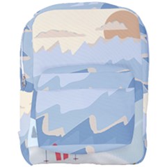 Winter Sports Ski Winter Snow Full Print Backpack by Pakjumat