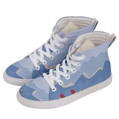 Winter Sports Ski Winter Snow Women s Hi-top Skate Sneakers by Pakjumat