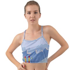 Winter Sports Ski Winter Snow Mini Tank Bikini Top by Pakjumat