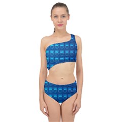 Bird Pattern Owl Drawing Spliced Up Two Piece Swimsuit by Pakjumat