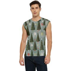 Christmas Trees Pattern Wallpaper Men s Raglan Cap Sleeve T-shirt by Pakjumat