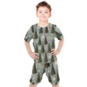 Christmas Trees Pattern Wallpaper Kids  T-Shirt and Shorts Set View1