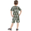 Christmas Trees Pattern Wallpaper Kids  T-Shirt and Shorts Set View2