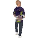 House Tree Man Moon Night Stars Kids  Hooded Pullover View2