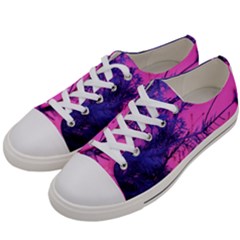 Fir Sunset Frost Snow Women s Low Top Canvas Sneakers by Pakjumat