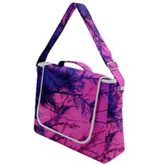 Fir Sunset Frost Snow Box Up Messenger Bag by Pakjumat