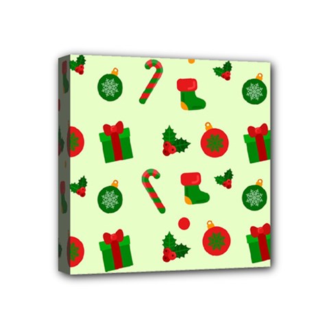 Festive Background Holiday Background Mini Canvas 4  X 4  (stretched) by Pakjumat