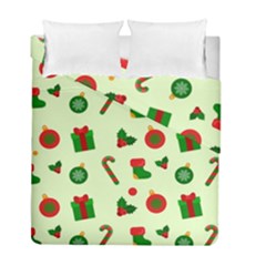 Festive Background Holiday Background Duvet Cover Double Side (full/ Double Size) by Pakjumat