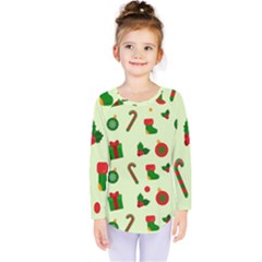 Festive Background Holiday Background Kids  Long Sleeve T-shirt