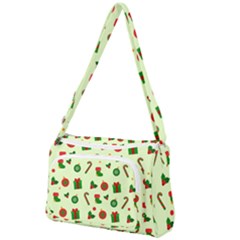 Festive Background Holiday Background Front Pocket Crossbody Bag by Pakjumat