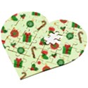 Festive Background Holiday Background Wooden Puzzle Heart View2