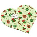 Festive Background Holiday Background Wooden Puzzle Heart View3