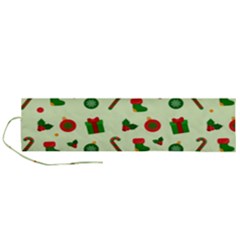 Festive Background Holiday Background Roll Up Canvas Pencil Holder (l) by Pakjumat