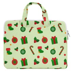 Festive Background Holiday Background Macbook Pro 13  Double Pocket Laptop Bag by Pakjumat