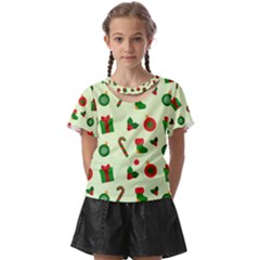 Festive Background Holiday Background Kids  Front Cut T-shirt by Pakjumat