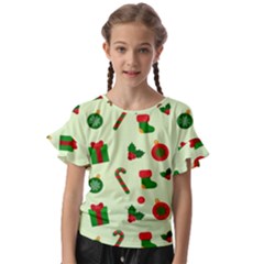 Festive Background Holiday Background Kids  Cut Out Flutter Sleeves by Pakjumat