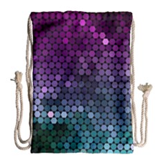 Digital Abstract Party Event Drawstring Bag (large) by Pakjumat