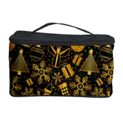 Christmas Background Cosmetic Storage Case by Pakjumat