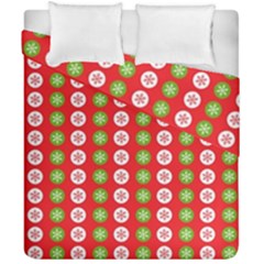 Festive Pattern Christmas Holiday Duvet Cover Double Side (california King Size) by Pakjumat