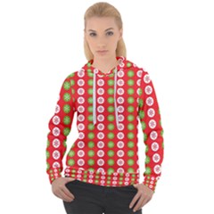 Festive Pattern Christmas Holiday Women s Overhead Hoodie by Pakjumat