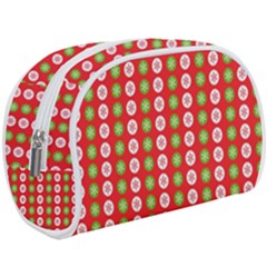 Festive Pattern Christmas Holiday Make Up Case (large) by Pakjumat