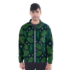 Leaves Snowflake Pattern Holiday Men s Windbreaker by Pakjumat