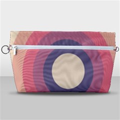 Circles Pattern Bullseye Cream Handbag Organizer