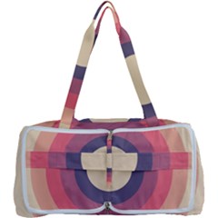 Circles Pattern Bullseye Cream Multi Function Bag by Pakjumat