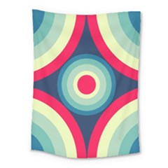 Circle Pattern Repeat Design Medium Tapestry by Pakjumat