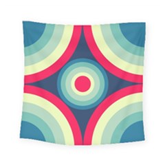 Circle Pattern Repeat Design Square Tapestry (small) by Pakjumat