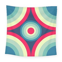 Circle Pattern Repeat Design Square Tapestry (large) by Pakjumat