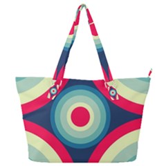 Circle Pattern Repeat Design Full Print Shoulder Bag by Pakjumat