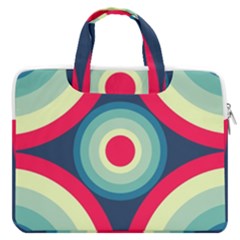 Circle Pattern Repeat Design Macbook Pro 16  Double Pocket Laptop Bag  by Pakjumat