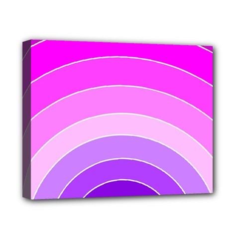 Pink Rainbow Purple Design Pattern Canvas 10  X 8  (stretched)