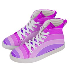 Pink Rainbow Purple Design Pattern Women s Hi-top Skate Sneakers