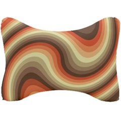 Twirl Swirl Waves Pattern Seat Head Rest Cushion by Pakjumat