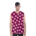 Pattern Pink Abstract Heart Men s Basketball Tank Top View1