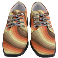 Twirl Swirl Waves Pattern Women Heeled Oxford Shoes by Pakjumat