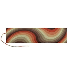 Twirl Swirl Waves Pattern Roll Up Canvas Pencil Holder (l) by Pakjumat