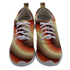 Twirl Swirl Waves Pattern Women Athletic Shoes by Pakjumat