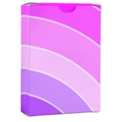 Pink Rainbow Purple Design Pattern Playing Cards Single Design (rectangle) With Custom Box by Pakjumat