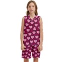 Pattern Pink Abstract Heart Kids  Basketball Mesh Set View1