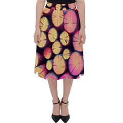 Wood Firewood Wooden Classic Midi Skirt by Pakjumat